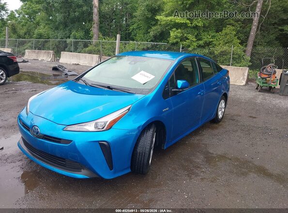 JTDKAMFU7M3143975 2021 TOYOTA PRIUS Blue 