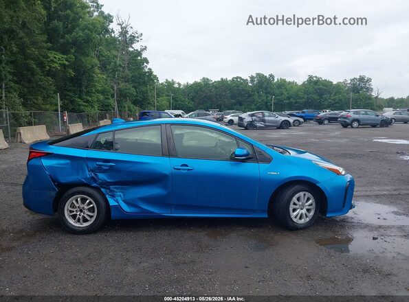 JTDKAMFU7M3143975 2021 TOYOTA PRIUS Blue 