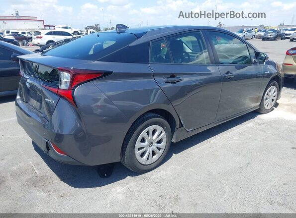 JTDKAMFU9M3149261 2021 TOYOTA PRIUS Gray Հետևի աջ