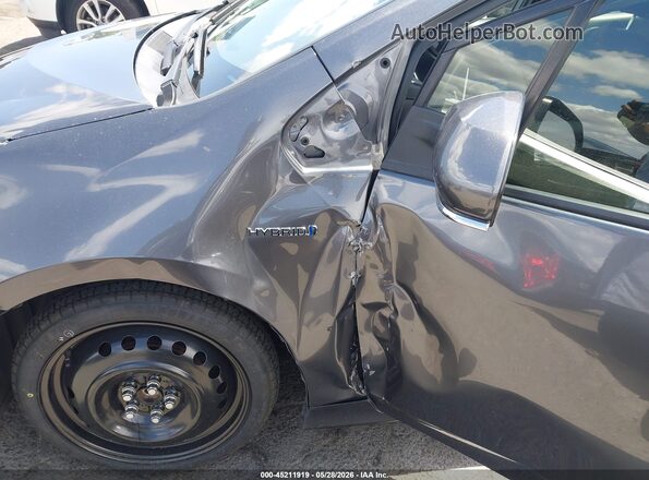 JTDKAMFU9M3149261 2021 TOYOTA PRIUS Gray Դիմացի տեսք