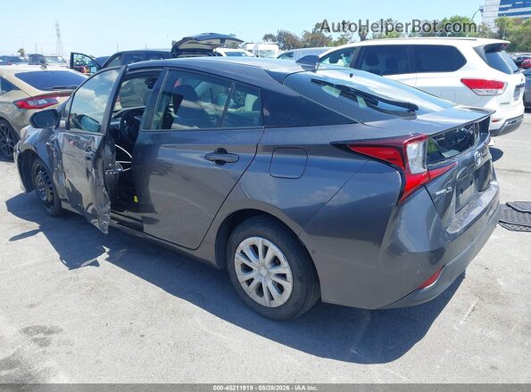 JTDKAMFU9M3149261 2021 TOYOTA PRIUS Gray Հետևի ձախ