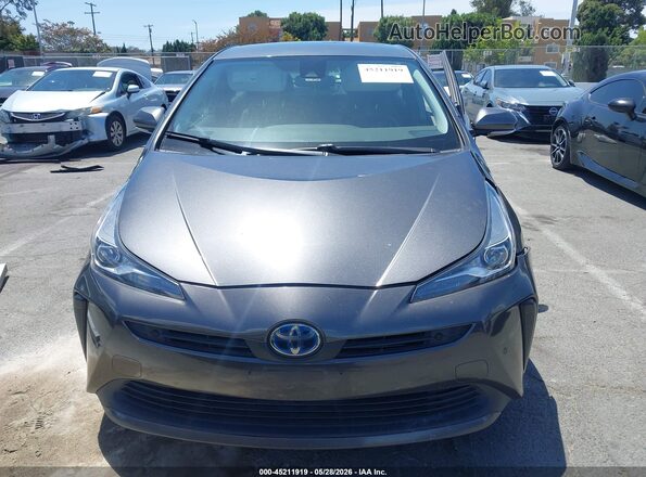 JTDKAMFU9M3149261 2021 TOYOTA PRIUS Gray Սալոնի հետևի տեսք