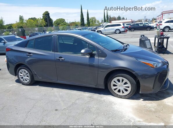 JTDKAMFU9M3149261 2021 TOYOTA PRIUS Gray Սալոնի 360 աստիճան տեսք