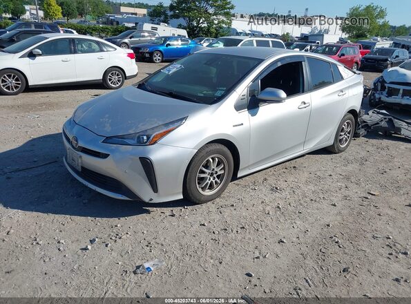 JTDKAMFUXM3135479 2021 TOYOTA PRIUS Серебряный Передняя левая четверть
