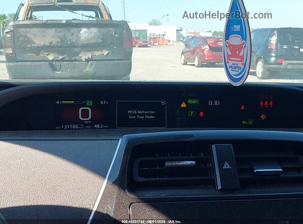JTDKAMFUXM3135479 2021 TOYOTA PRIUS Серебряный Вид задних сидений