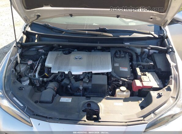 JTDKAMFUXM3135479 2021 TOYOTA PRIUS Серебряный Вид сзади