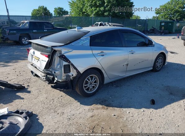 JTDKAMFUXM3135479 2021 TOYOTA PRIUS Серебряный Задняя правая четверть