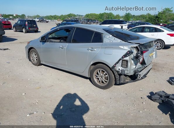 JTDKAMFUXM3135479 2021 TOYOTA PRIUS Серебряный Задняя левая четверть