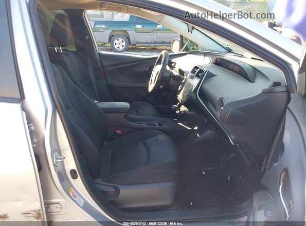 JTDKAMFUXM3135479 2021 TOYOTA PRIUS Серебряный Вид салона спереди