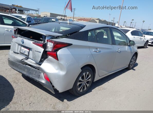 JTDKAMFUXN3186384 2022 TOYOTA PRIUS Silver უკანა მარჯვენა
