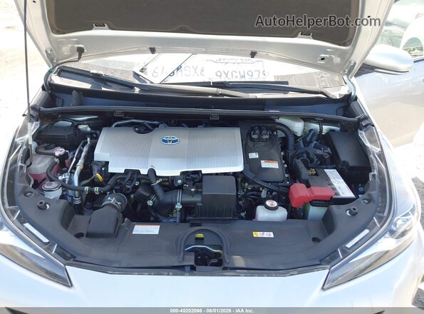 JTDKAMFUXN3186384 2022 TOYOTA PRIUS Silver უკანა ხედი