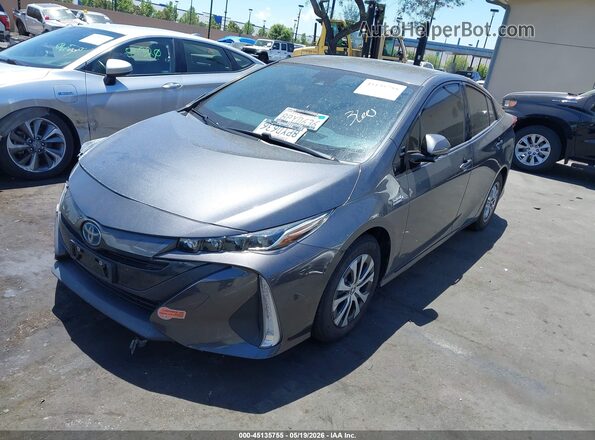 JTDKARFP5L3149487 2020 TOYOTA PRIUS PRIME Gray წინა მარცხენა ხედი სამი მეოთხედიდან