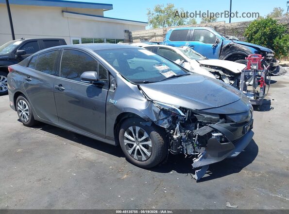 JTDKARFP5L3149487 2020 TOYOTA PRIUS PRIME Gray უკანა სალონის ხედი