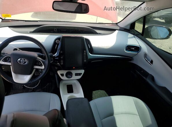 JTDKARFP8J3073745 2018 TOYOTA PRIUS Red 