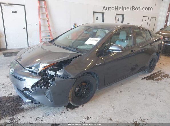JTDKARFU3G3516656 2016 TOYOTA PRIUS Серый Передняя левая четверть