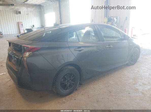 JTDKARFU3G3516656 2016 TOYOTA PRIUS Серый Задняя правая четверть