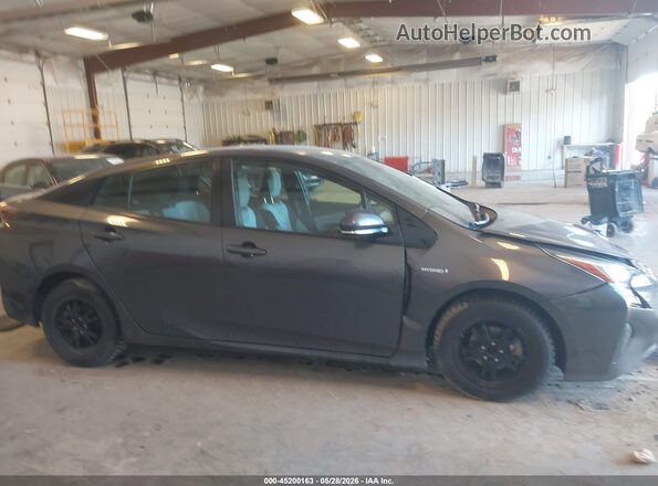 JTDKARFU3G3516656 2016 TOYOTA PRIUS Серый Вид задней части салона