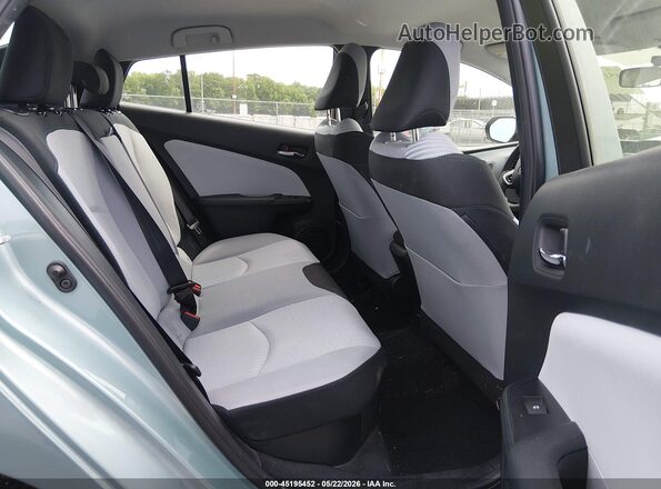 JTDKARFUXG3014565 2016 TOYOTA PRIUS Turquoise VIN კოდის სტიკერის ხედი