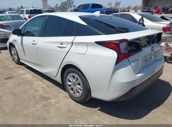 JTDKARFUXK3070255 2019 TOYOTA PRIUS White Задня ліва чверть