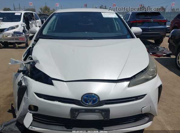 JTDKARFUXK3070255 2019 TOYOTA PRIUS White Вид задньої частини салону