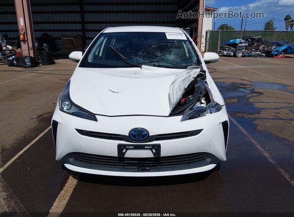 JTDKARFUXL3125272 2020 TOYOTA PRIUS White Instrument cluster view