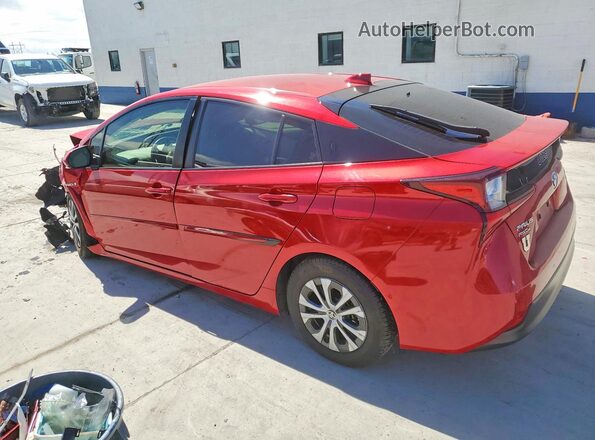 JTDL9MFU1M3022646 2021 TOYOTA PRIUS Red Trasero izquierdo
