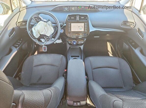 JTDL9MFUXM3031071 2021 TOYOTA PRIUS Silver Առջևի վահանակի տեսք