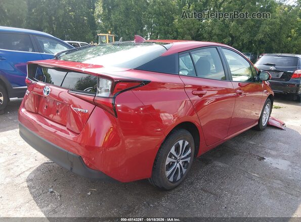 JTDL9RFU2K3002657 2019 TOYOTA PRIUS Red Tył prawy