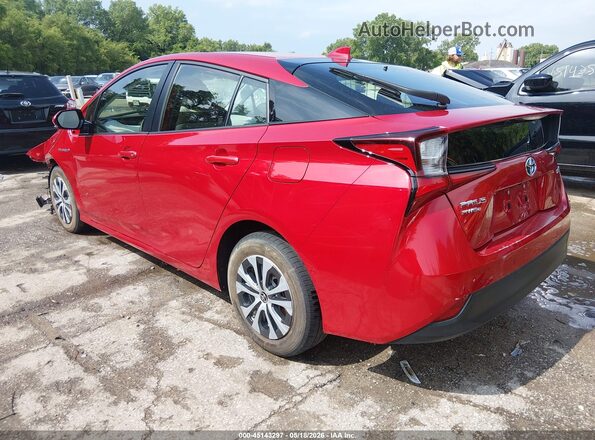 JTDL9RFU2K3002657 2019 TOYOTA PRIUS Red Tył lewy