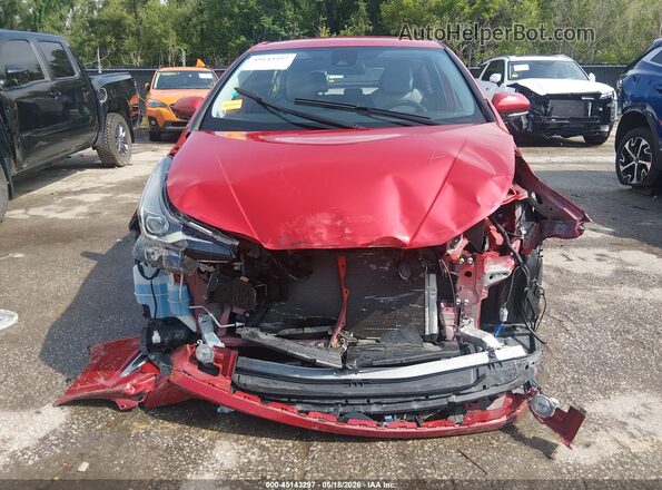 JTDL9RFU2K3002657 2019 TOYOTA PRIUS Red Widok wnętrza z tyłu
