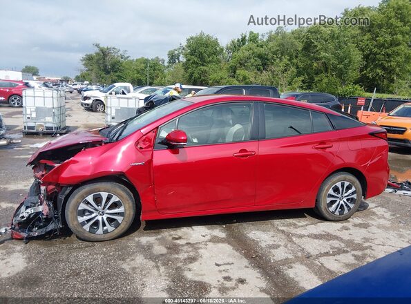 JTDL9RFU2K3002657 2019 TOYOTA PRIUS Red 