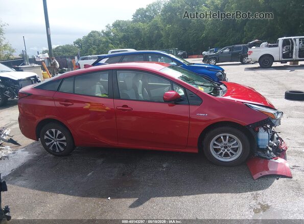 JTDL9RFU2K3002657 2019 TOYOTA PRIUS Red Widok wnętrza 360 stopni
