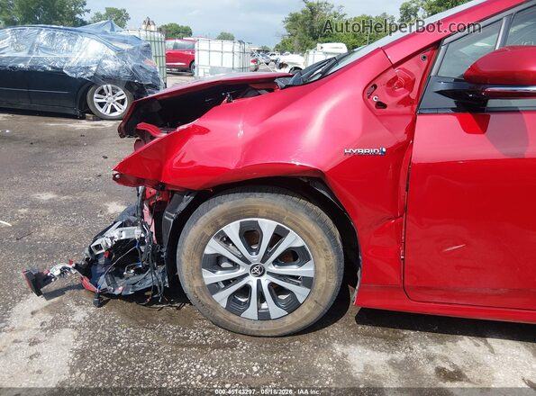 JTDL9RFU2K3002657 2019 TOYOTA PRIUS Red 