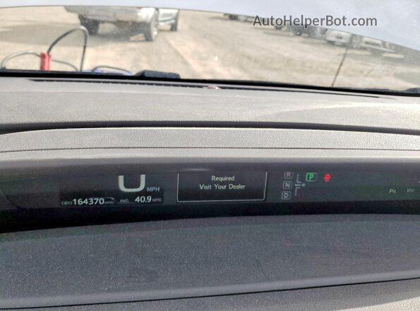 JTDL9RFU4K3005379 2019 TOYOTA PRIUS Silver Vista del cuadro de instrumentos