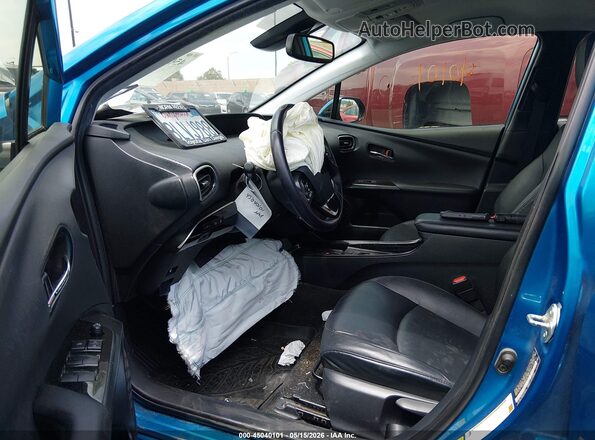 JTDL9RFU4L3019459 2020 TOYOTA PRIUS Blue წინა სალონის ხედი