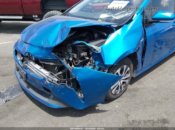 JTDL9RFU4L3019459 2020 TOYOTA PRIUS Blue წინა ხედი
