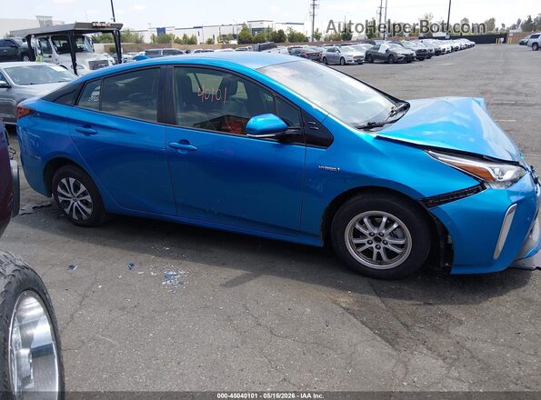 JTDL9RFU4L3019459 2020 TOYOTA PRIUS Blue სალონის 360-გრადუსიანი ხედი