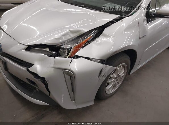 JTDL9RFU5K3011157 2019 TOYOTA PRIUS Silver წინა ხედი