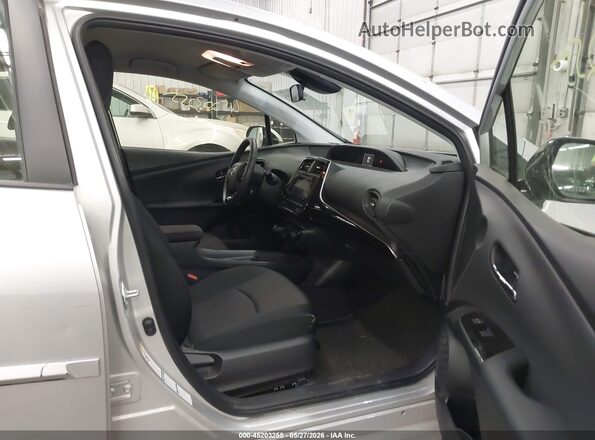 JTDL9RFU5K3011157 2019 TOYOTA PRIUS Silver წინა სალონის ხედი