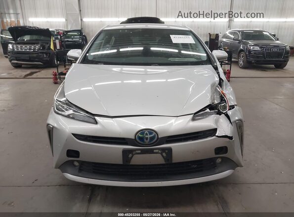 JTDL9RFU5K3011157 2019 TOYOTA PRIUS Silver ხელსაწყოთა პანელის ხედი