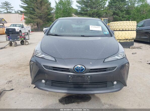 JTDL9RFU9K3009346 2019 TOYOTA PRIUS Gray Սարքավորումների վահանակի տեսք