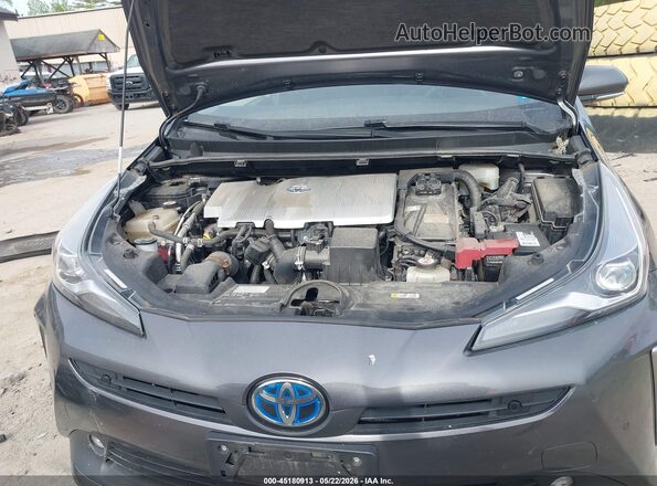 JTDL9RFU9K3009346 2019 TOYOTA PRIUS Gray Հետևի տեսք