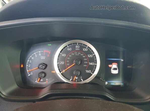 JTDP4RCE7LJ013518 2020 TOYOTA LL White Instrument cluster view