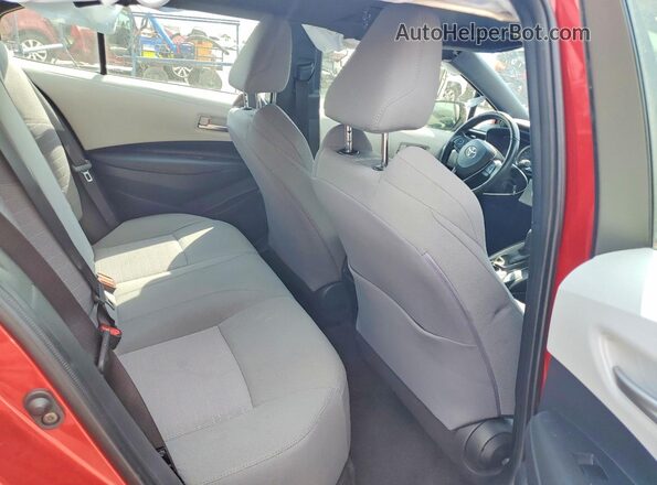 JTDS4MCE1MJ057660 2021 TOYOTA COROLLA Red უკანა სავარძლების ხედი