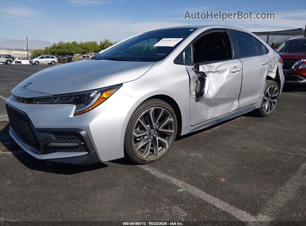 JTDS4MCE4N3501104 2022 TOYOTA COROLLA Silver წინა მარცხენა ხედი სამი მეოთხედიდან