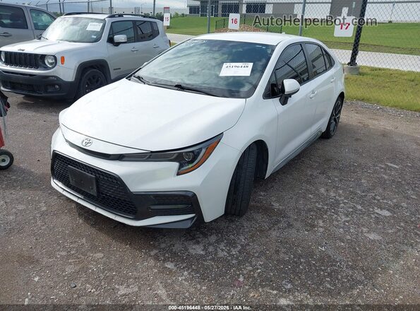 JTDS4MCE6MJ061817 2021 TOYOTA COROLLA White წინა მარცხენა ხედი სამი მეოთხედიდან