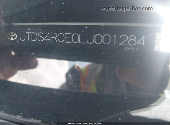 JTDS4RCE0LJ001284 2020 TOYOTA COROLLA Silver 