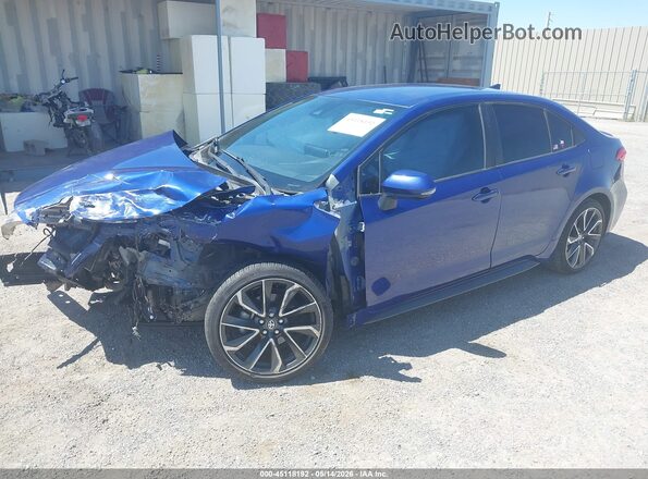 JTDS4RCE0LJ007893 2020 TOYOTA COROLLA Blue წინა მარცხენა ხედი სამი მეოთხედიდან