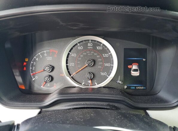 JTDS4RCE1LJ037162 2020 TOYOTA COROLLA Blue Instrument cluster view