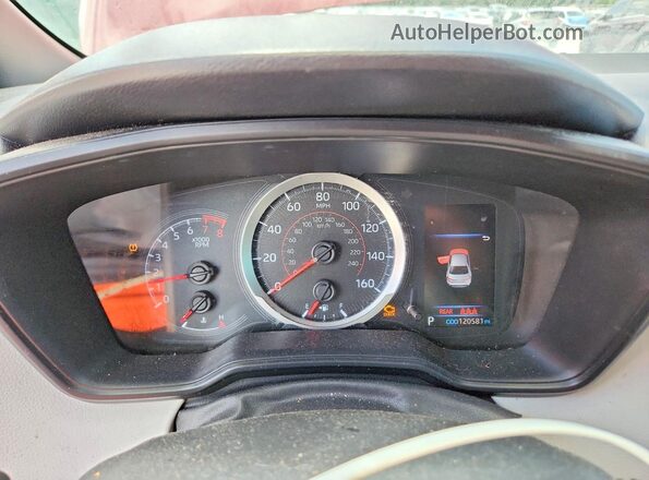 JTDS4RCE3LJ023375 2020 TOYOTA COROLLA Красный Вид щитка приборов